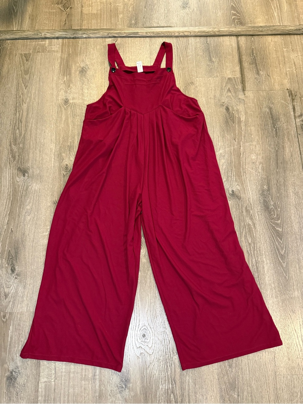 Halara Pockets Waffle Casual Plus Size Overalls in Anemone - Picture 3 of 9
